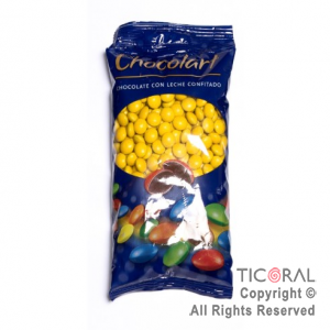 LENTEJAS DE CHOCOLATE CONFITADO AMARILLA CHOCOLART X 500gr